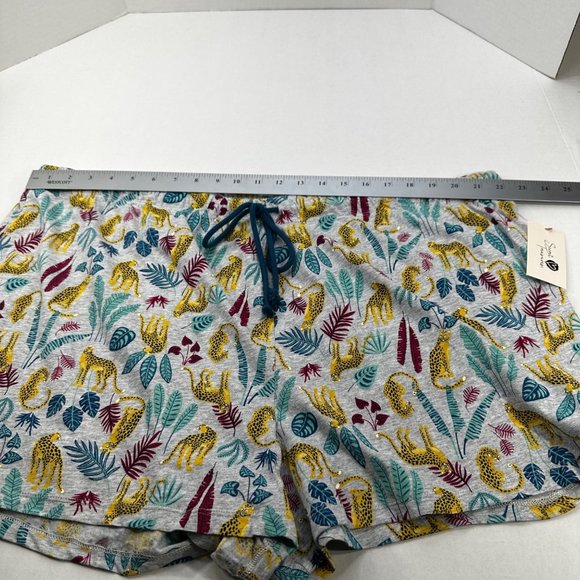 Secret Treasures Womens Size 3X 22W-24W Sleep Short Leopard Leaves New With Tags - Picture 7 of 11